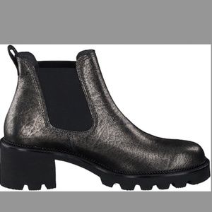 NEW PAUL GREEN Jada Lug Sole Chelsea Boot in Gunmetal Phoenix -SOLD OUT IN STORE